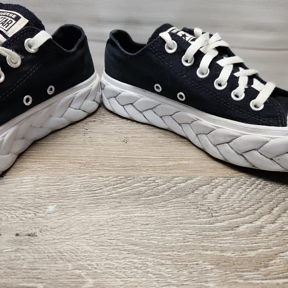 WOMENS CONVERSE CHUCK TAYLOR LIFT CABLE OX PLATFORM SIZE 6.5 568894C - Picture 5 of 10